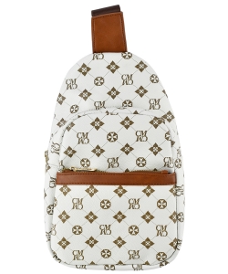 Monogram Sling Backpack CM750 IVORY